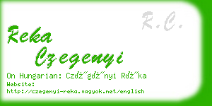 reka czegenyi business card